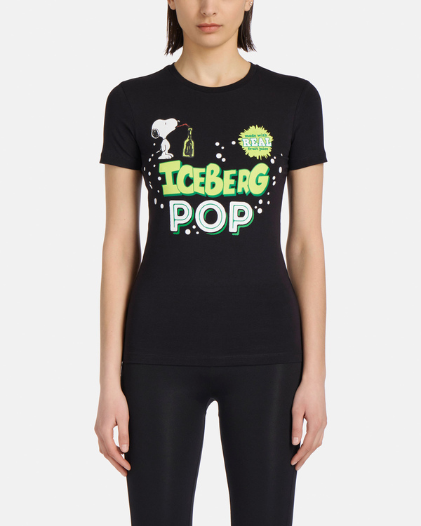 Black Snoopy Pop t-shirt - Iceberg - Official Website