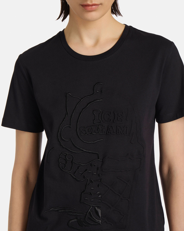 Peanuts Lucy Director black t-shirt - Iceberg - Official Website
