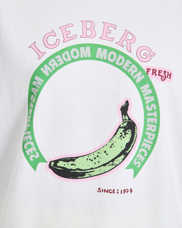 Relaxed fit banana logo t-shirt - Iceberg - Official Website