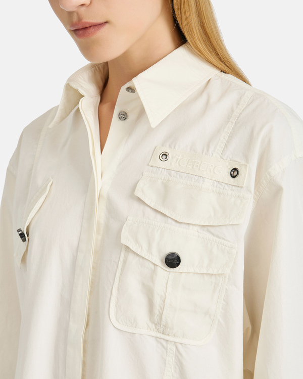 White Shirt with Pockets - Iceberg - Official Website