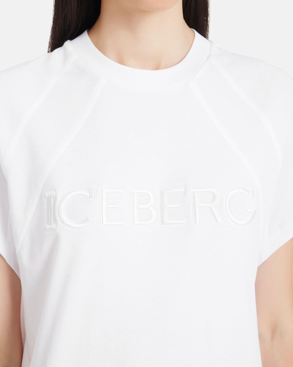Embroidered logo jersey dress - Iceberg - Official Website