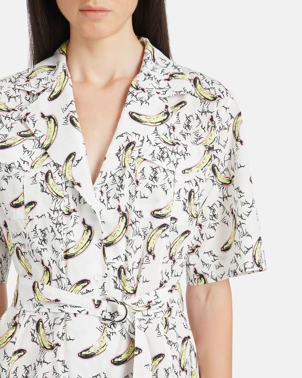 Banana print shirt dress - Iceberg - Official Website
