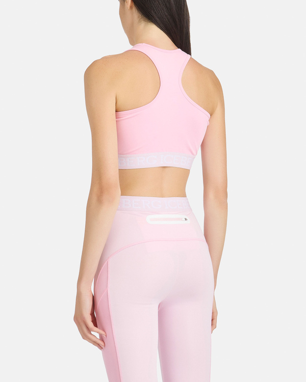 Pink Active top with logo - Iceberg - Official Website