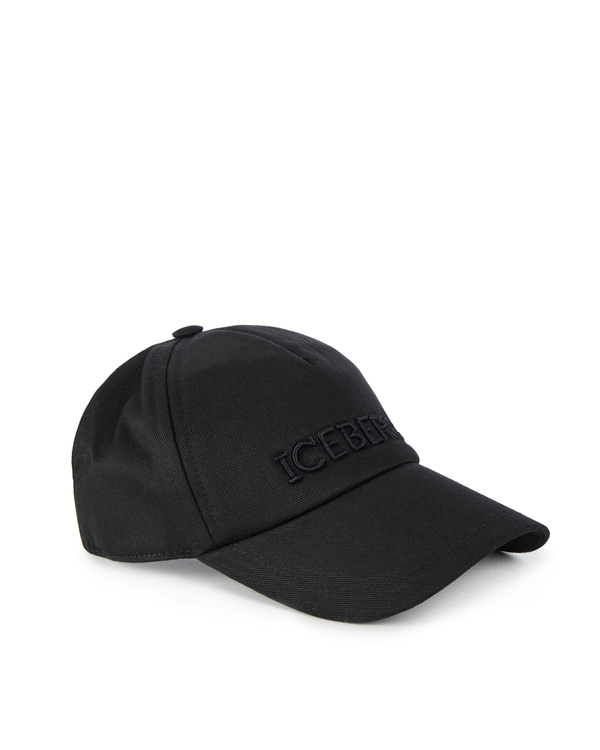 Black cap with Iceberg logo - Iceberg - Official Website