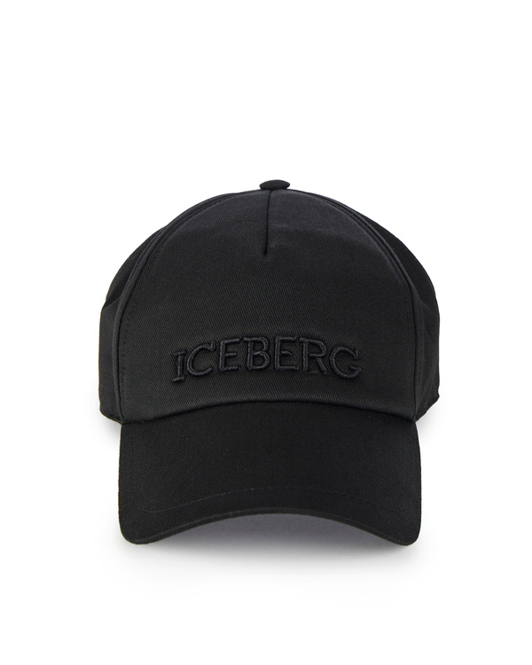 Black cap with Iceberg logo - Iceberg - Official Website