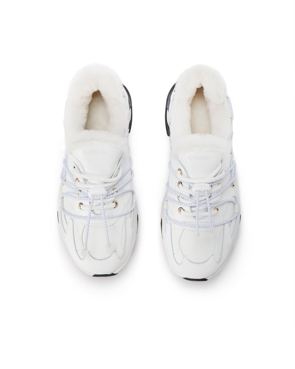 Women's optic white Kakkoi sneakers - Iceberg - Official Website