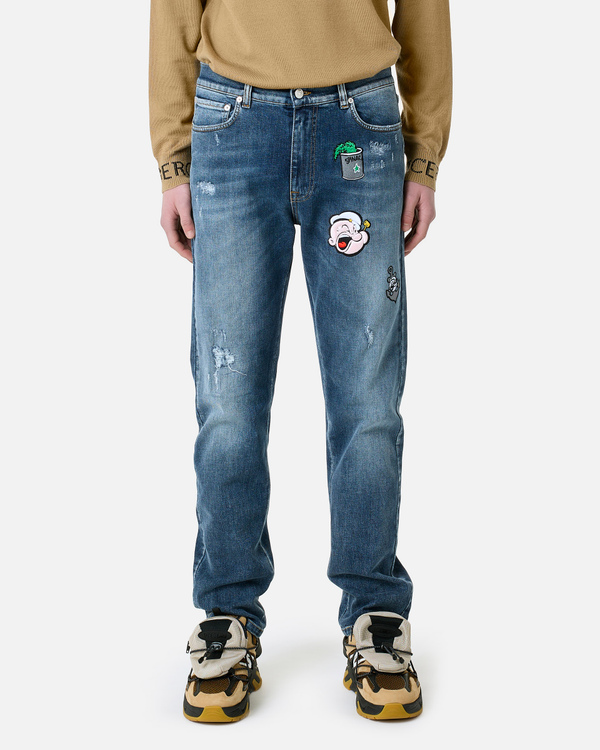Popeye patch denim jeans - Iceberg - Official Website