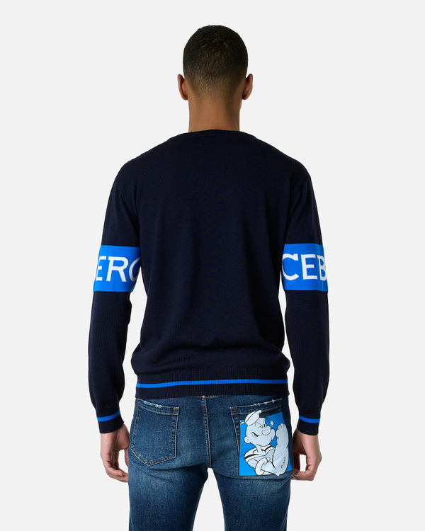 Popeye merino wool sweater - Iceberg - Official Website