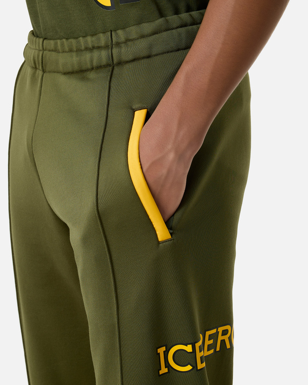 Green cropped cut trousers - Iceberg - Official Website