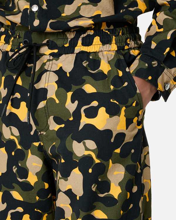 Drawstring camouflage trousers - Iceberg - Official Website
