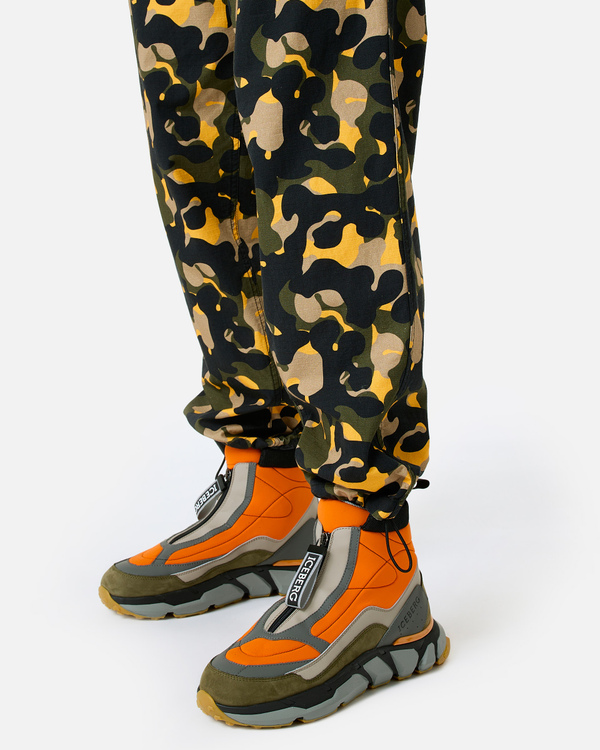 Drawstring camouflage trousers - Iceberg - Official Website
