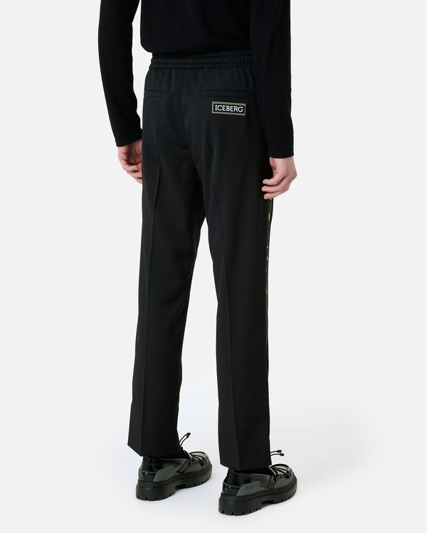 Trousers with camouflage strips - Iceberg - Official Website