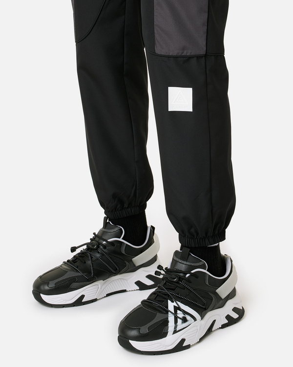 Black active nylon trousers - Iceberg - Official Website