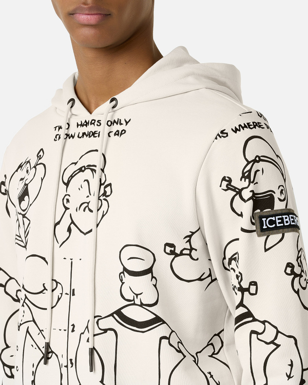 Popeye graphic hooded sweatshirt - Iceberg - Official Website
