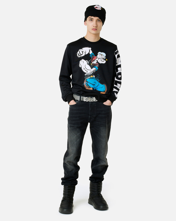 Popeye black sweatshirt - Iceberg - Official Website
