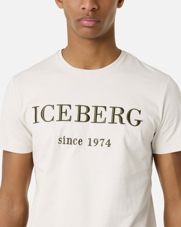 White heritage logo T-shirt - Iceberg - Official Website