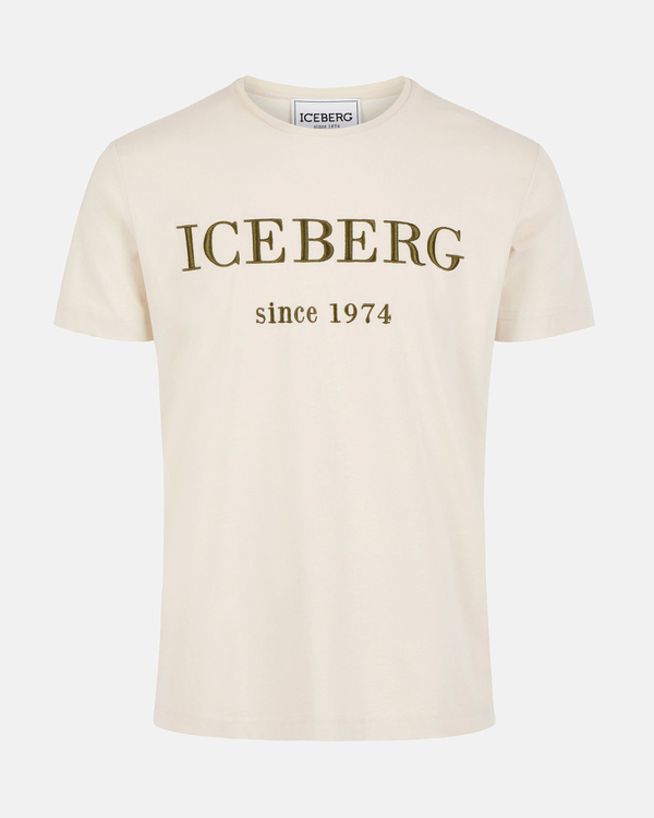 White heritage logo T-shirt - Iceberg - Official Website