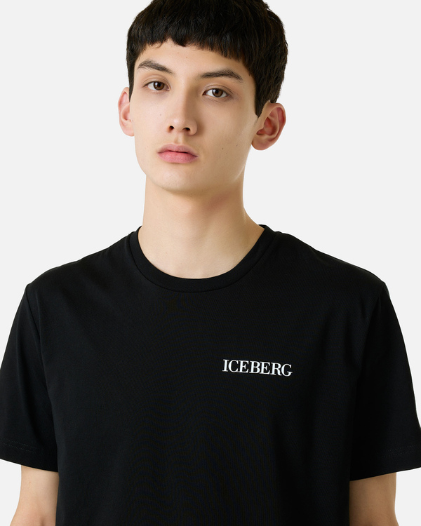Black popeye T-shirt with logo - Iceberg - Official Website