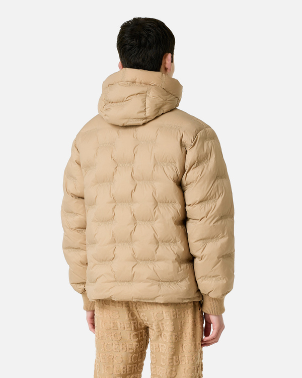 Nylon padded beige jacket - Iceberg - Official Website