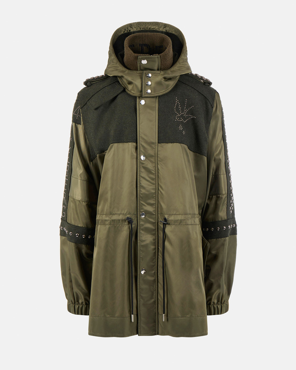 Hooded jacket with studs - Iceberg - Official Website