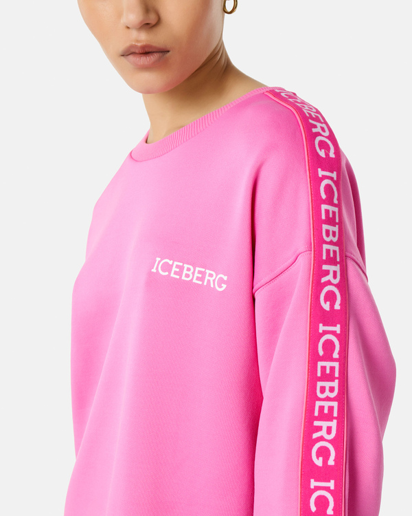 Sporty sweatshirt with institutional logo - Iceberg - Official Website