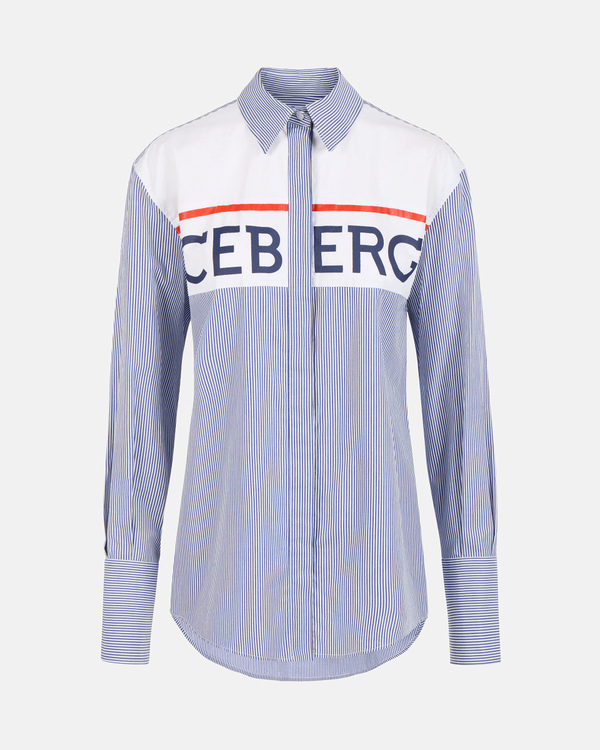 Sporty shirt with institutional logo - Iceberg - Official Website