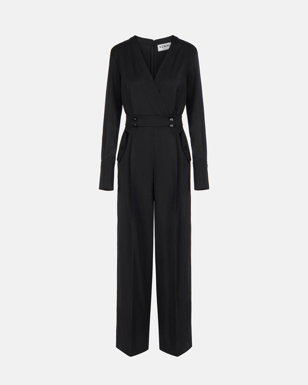 Jumpsuit with logo button details - Iceberg - Official Website