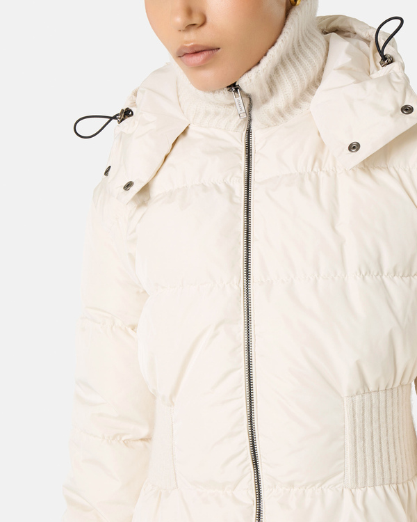 Midi down jacket with logo - Iceberg - Official Website