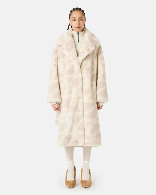 All-over monogram faux fur coat - Iceberg - Official Website