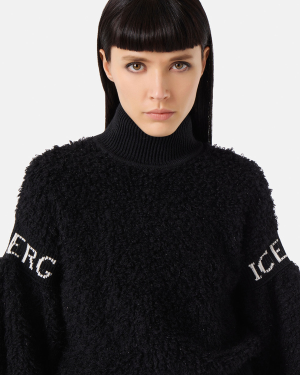Roll neck knitted top - Iceberg - Official Website