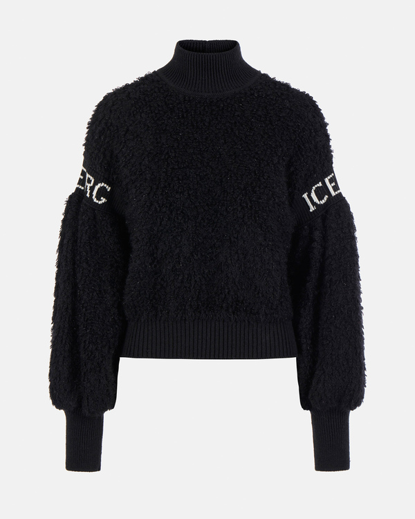 Roll neck knitted top - Iceberg - Official Website