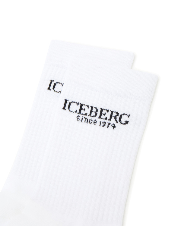 Heritage logo white socks - Iceberg - Official Website