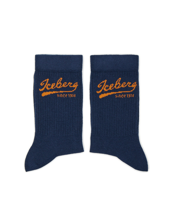 Blue socks with Baseball logo - Iceberg - Official Website