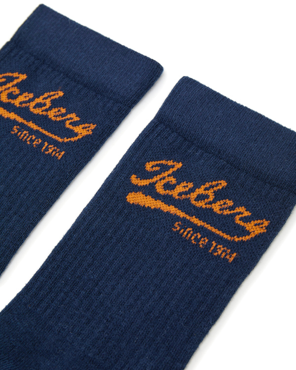 Blue socks with Baseball logo - Iceberg - Official Website