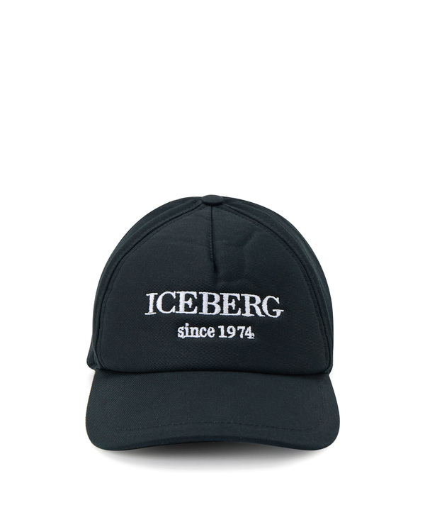 Heritage logo black baseball cap - Iceberg - Official Website