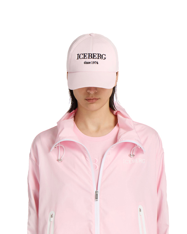 Pink embroidered heritage logo cap - Iceberg - Official Website