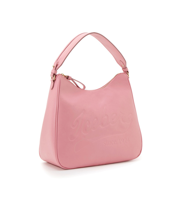 Pink hobo bag with Baseball logo - Iceberg - Official Website