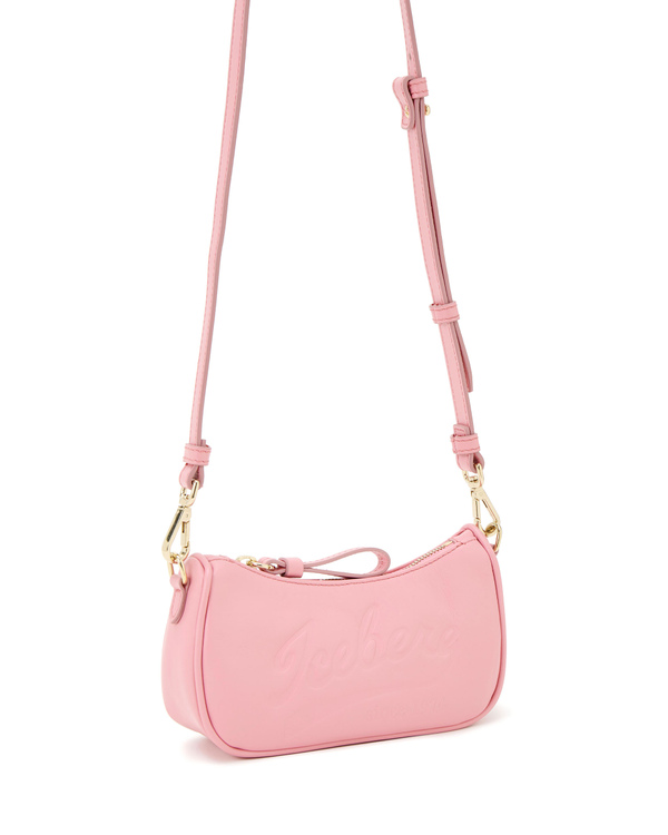 Pink crossbody bag with baseball logo - Iceberg - Official Website