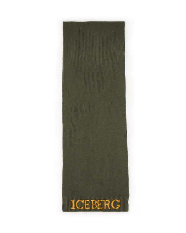 Knitted scarf with logo - Iceberg - Official Website