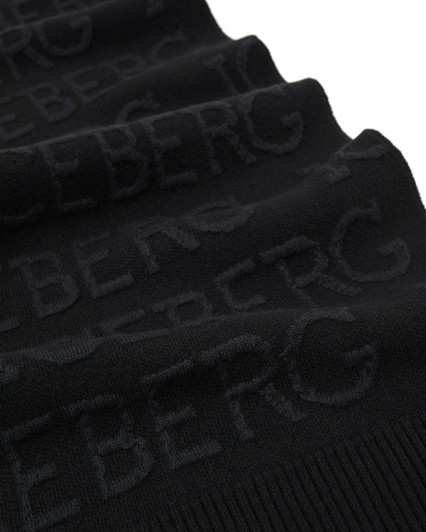 Black scarf with institutional logo - Iceberg - Official Website