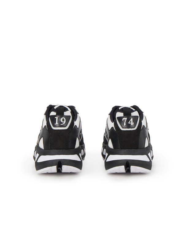 Multicoloured black and white sneakers with mesh uppers - Iceberg - Official Website