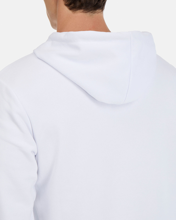 Men's extreme fit hoodie in optical white with Iceberg Rock logo - Iceberg - Official Website