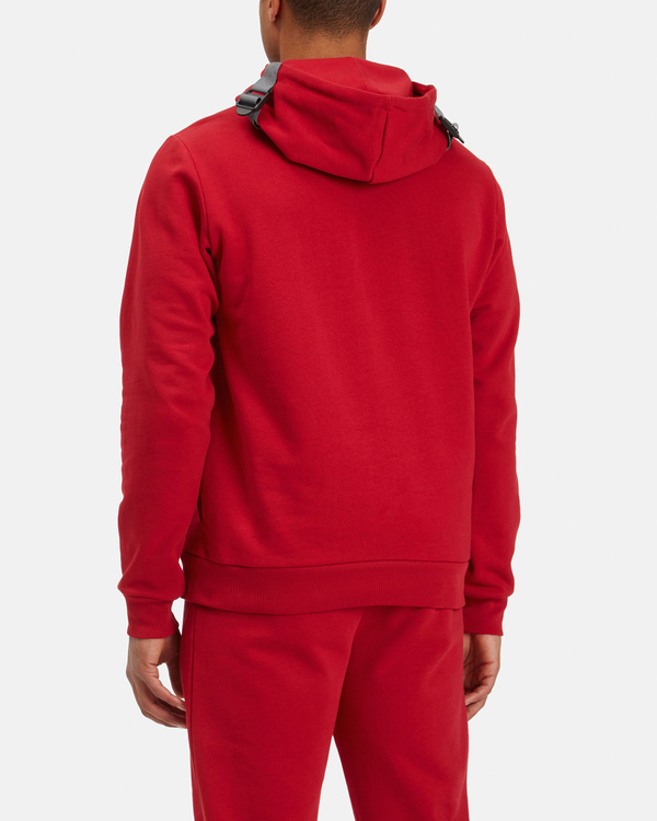 Men's bordeaux hoodie with embossed 3D logo - Iceberg - Official Website