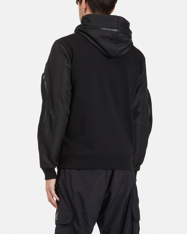 Men's black fleece sport jacket with Iceberg logo - Iceberg - Official Website