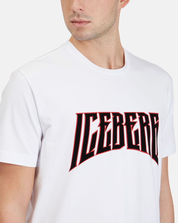 Men's white T-Shirt with Iceberg logo - Iceberg - Official Website