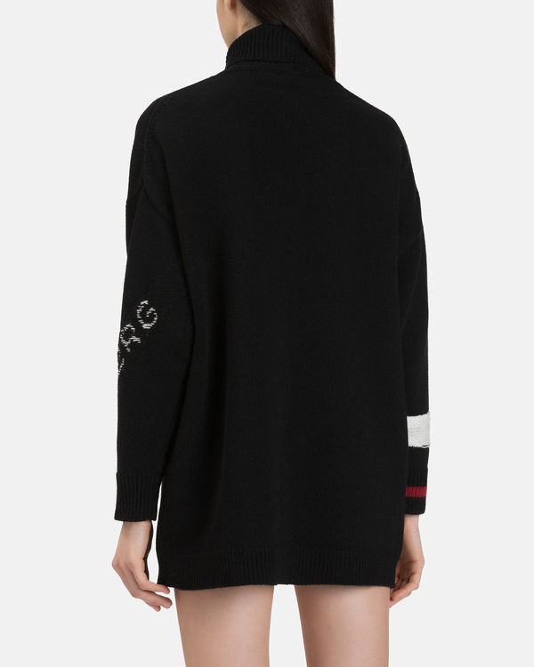Women's black lambswool mini dress - Iceberg - Official Website