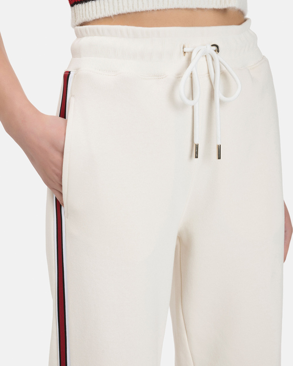 Women's wide leg powder pink sweat pants - Iceberg - Official Website