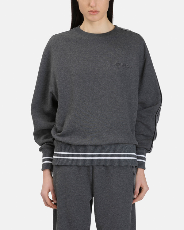 Women's grey cotton sweatshirt - Iceberg - Official Website