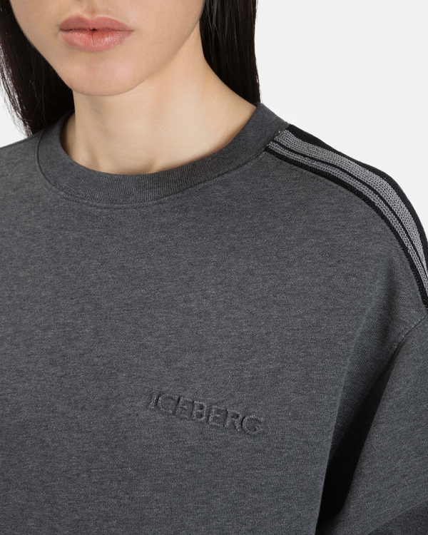 Women's grey cotton sweatshirt - Iceberg - Official Website