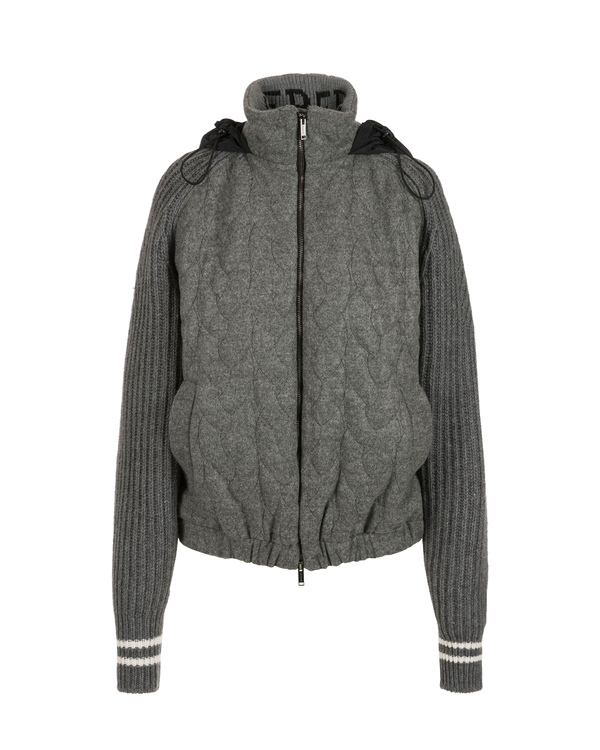 Women's grey jacket in technical cloth - Iceberg - Official Website